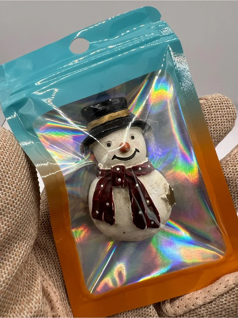 Vintage christmas snowman